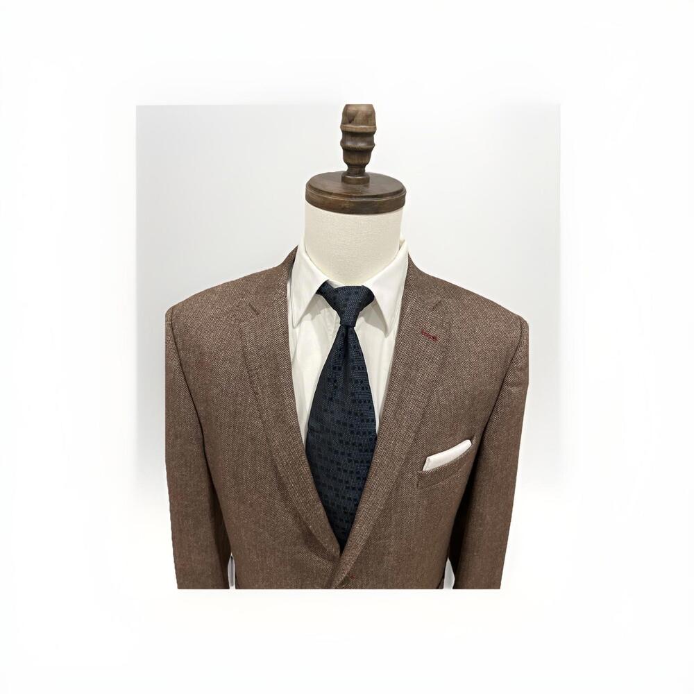 AUTOGRAPH MARKS SPENCER SPORT COAT BROWN 44R APPROX WOOL BLEND MADE TURKEY VGC!